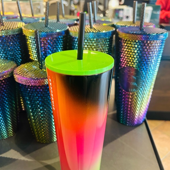 Starbucks Halloween Ombre Stainless Cup Venti Multi Colored Steel Cold Tumbler - Picture 4 of 11